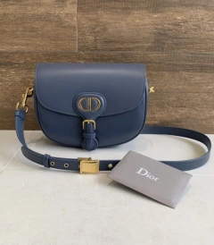 Bolsa Dior Bobby Média Azul Italiana