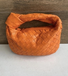 Bolsa Mini Jodie Bottega Veneta Laranja Italiana
