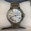 Cartier Ballon Bleu Prata e Rosé com Fundo Branco Italiana