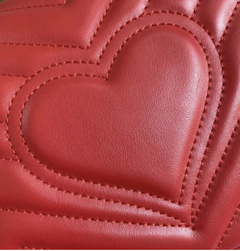 Bolsa Gucci Marmont Pequena Vermelha Italiana - Romaly Grifes Bolsas