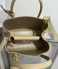 Bolsa Prada Double Mini Bege Italiana