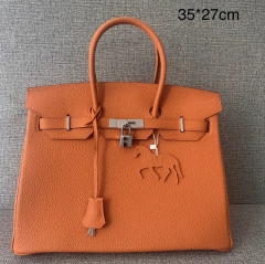 Bolsa Hermes Birkin 35 Laranja Italiana - comprar online