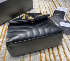 Bolsa YSL LouLou Pequena Preta/Dourado Italiana - Romaly Grifes Bolsas