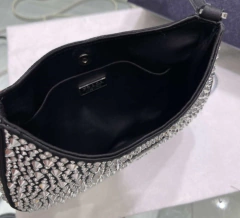 Bolsa Prada Cléo em Cetim Com Brilho Italiana na internet