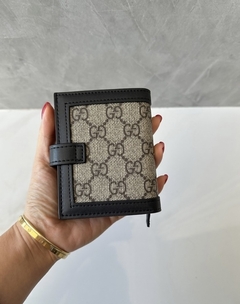 Carteira Gucci GG Supreme Preta Italiana - loja online