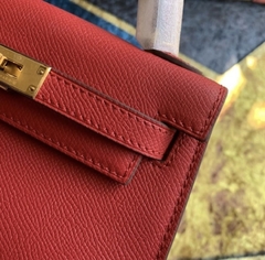 Bolsa Hermes Kelly Mini 20 Vermelho Italiana - comprar online