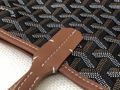 Imagem do Bolsa Goyard St Louis Preto Com Alça Caramelo Grande Italiana