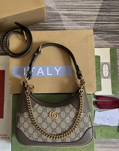 Bolsa Gucci Aphrodite Bege e Marrom Italiana