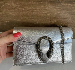 Bolsa Dionysus Super Mini Prateada Italiana - comprar online