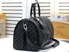 Mala Keepall 50 Bandouliere Damier Graphite Italiana - comprar online