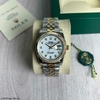 Relógio Rolex 36mm Prata com Dourado Italiana