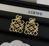 Brinco Loewe Dourado com Strass Italiana