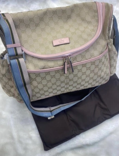 Bolsa Gucci Maternidade Acabamento Rosa Italiana - comprar online