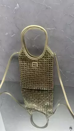 Bolsa Miu Miu com Strass Italiana