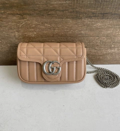 Bolsa Gucci Super Mini Bege Italiana