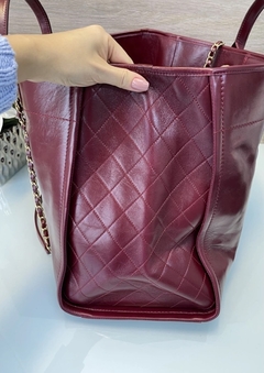 Imagem do Bolsa Chanel Deauville Grande Couro Vinho Italiana