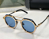 Óculos Hublot H006 Dourado Lentes Azuis Italiana Unissex