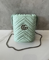 Bolsa Gucci Marmont Mini Bucket Verde Italiana