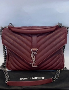 Bolsa YSL College Bordo Média Italiana