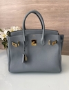 Bolsa Hermes Birkin 30 Azul Claro Italiana