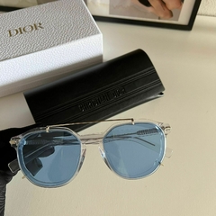 Óculos Dior Azul e Prata Italiana