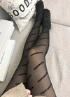 Meia calça Balenciaga Preta Itaiana