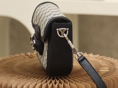 Bolsa Gucci Horsebit 1955 GG Mini Preta Italiana - loja online