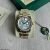 Relógio Rolex 36mm Prata com Dourado Italiana