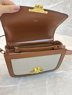 Bolsa Celine Triomphe Classique Bicolor Italiana na internet