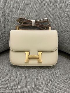 Bolsa Hermes Constance Off White com Dourado 24 Italiana - comprar online
