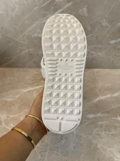 Tênis VLTN Rockstud Untiled Branco Italiana - loja online