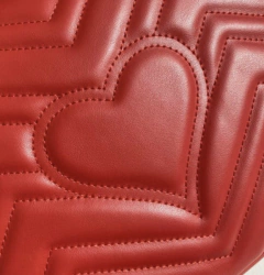 Bolsa Gucci Marmont Top Handle Vermelha Média Italiana na internet