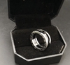 Anel Bulgari Prata com Preto Italiana