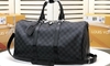 Mala Keepall 50 Bandouliere Damier Graphite Italiana