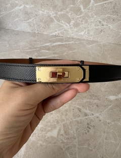 Cinto Hermes Kelly 18 Preto Italiana - comprar online