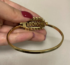 Pulseira Bracelete J'ADior Dourada com Brilho - comprar online