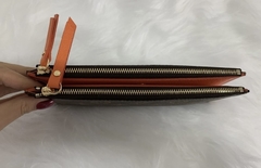 Carteira Louis Vuitton Adele Zíper Duplo Laranja Italiana - comprar online