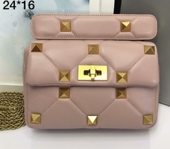 Bolsa VLTN Roman Stud Nude Italiana