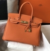 Bolsa Hermes Birkin 30 Laranja Italiana
