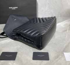 Bolsa YSL Loulou Média All Black Italiana - comprar online