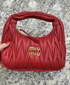 Bolsa Miu Miu Wander Vermelha Italiana