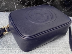 Bolsa Gucci Soho Disco Azul Marinho Italiana na internet
