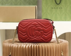 Bolsa Gucci Marmont Mini Vermelha Italiana na internet
