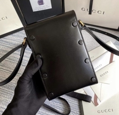Bolsa Gucci Horsebit 1955 Mini Preta Italiana na internet