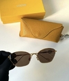 Óculos Loewe Marrom com Dourado Italiana