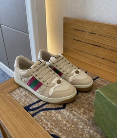 Tênis Gucci Screener Web Bege Italiana