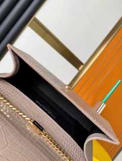 Bolsa YSL Kate Croco Nude Italiana - comprar online