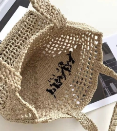 Bolsa Prada Tote Em Ráfia Italiana - Romaly Grifes