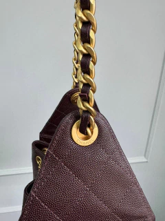 Bolsa Chanel 25 Pequena Vinho Italiana - loja online