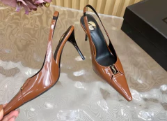 SCARPIN SLINGBACK YSL BABYLONE BRETEUIL MARROM Italiana - comprar online